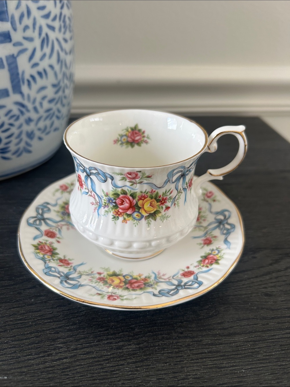 Queen’s Rosina bone China Teacup and Saucer